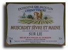 Atteindre la fiche : Domaine du Moulin, Muscadet Sèvre et Maine - sur Lie 
